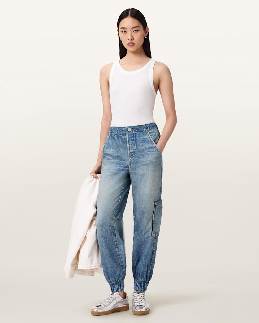 AllSaints Selma Illusion Pants Women's Illusion Indigo Women's