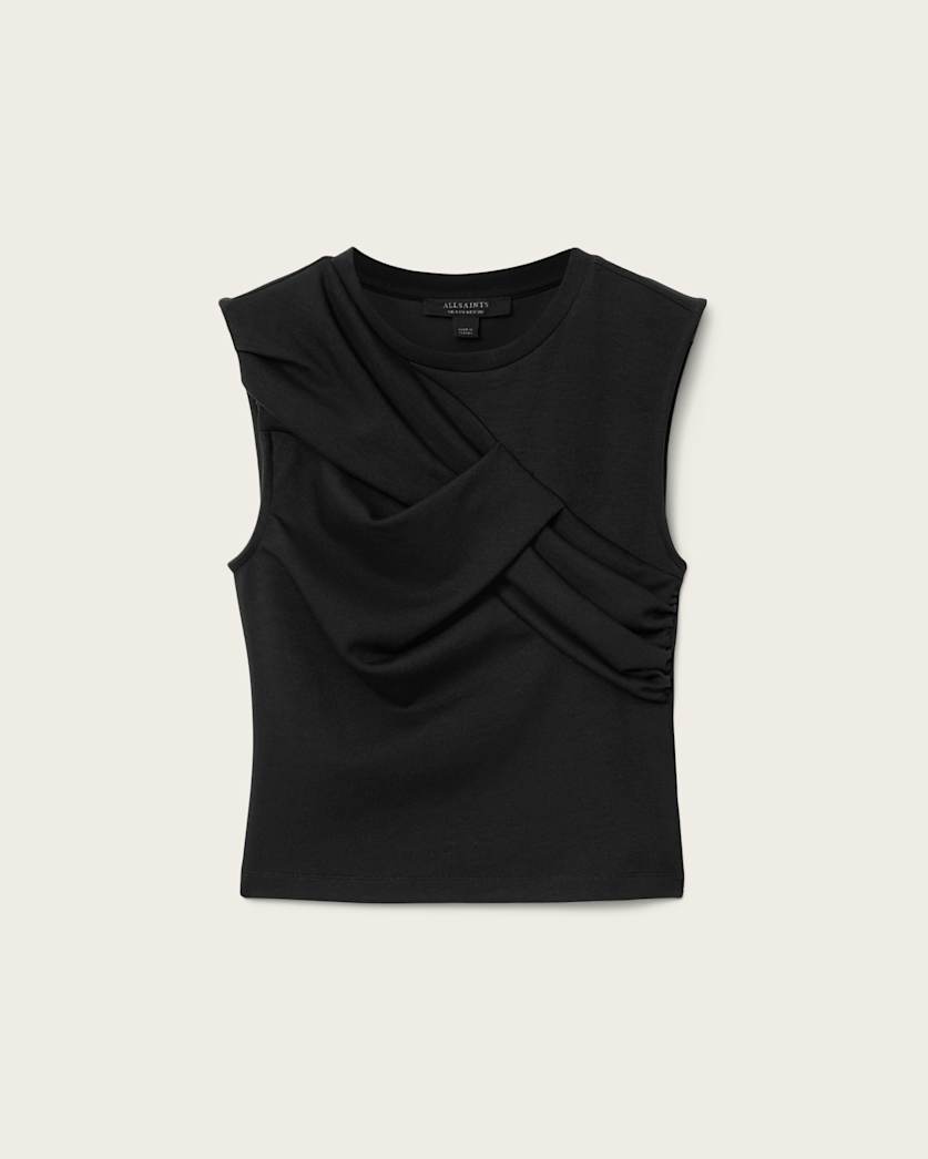 AllSaints Nella Slim Fit Sleeveless Tank Top Women's Fossil White Women's