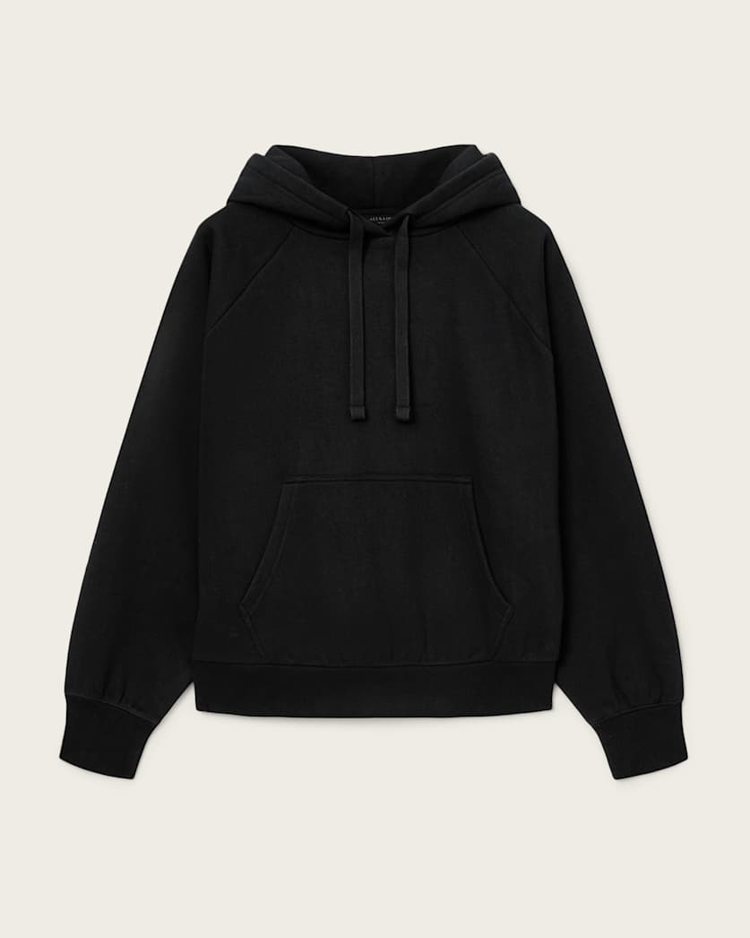 AllSaints Talon Underground Sequin Oversized Hoodie Women's Black Women's