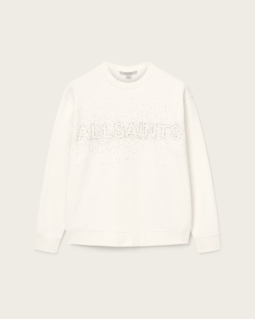 AllSaints Sprinkle Oversized Etta Sweatshirt Women's White Women's