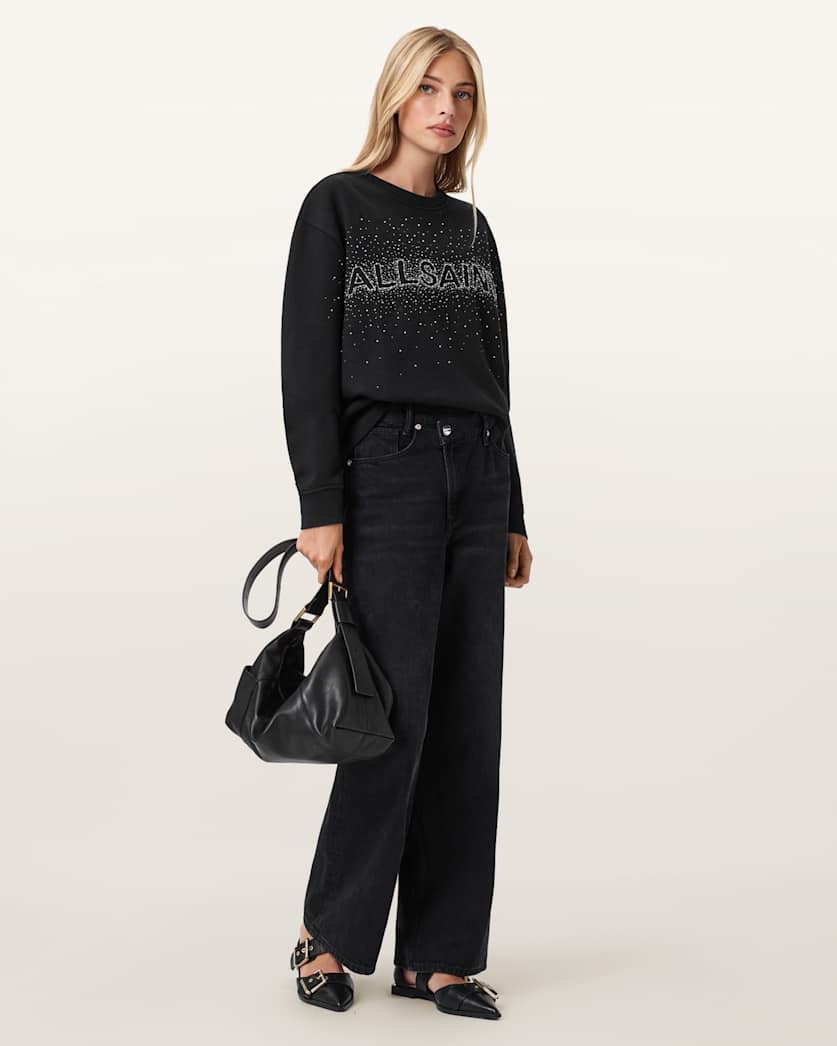 AllSaints Sprinkle Oversized Etta Sweatshirt Women's White Women's