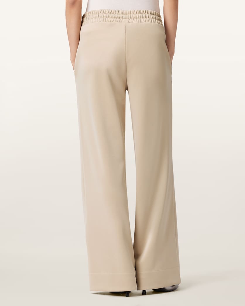 AllSaints Mirri Wide Leg Jersey Joggers Women's Black Women's