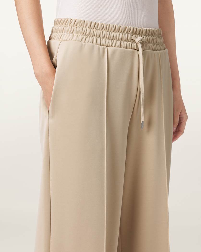 AllSaints Mirri Wide Leg Jersey Joggers Women's Black Women's