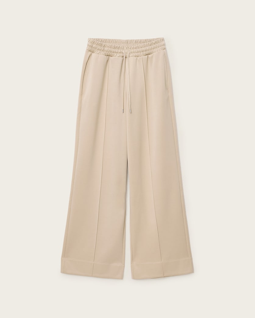 AllSaints Mirri Wide Leg Jersey Joggers Women's Black Women's