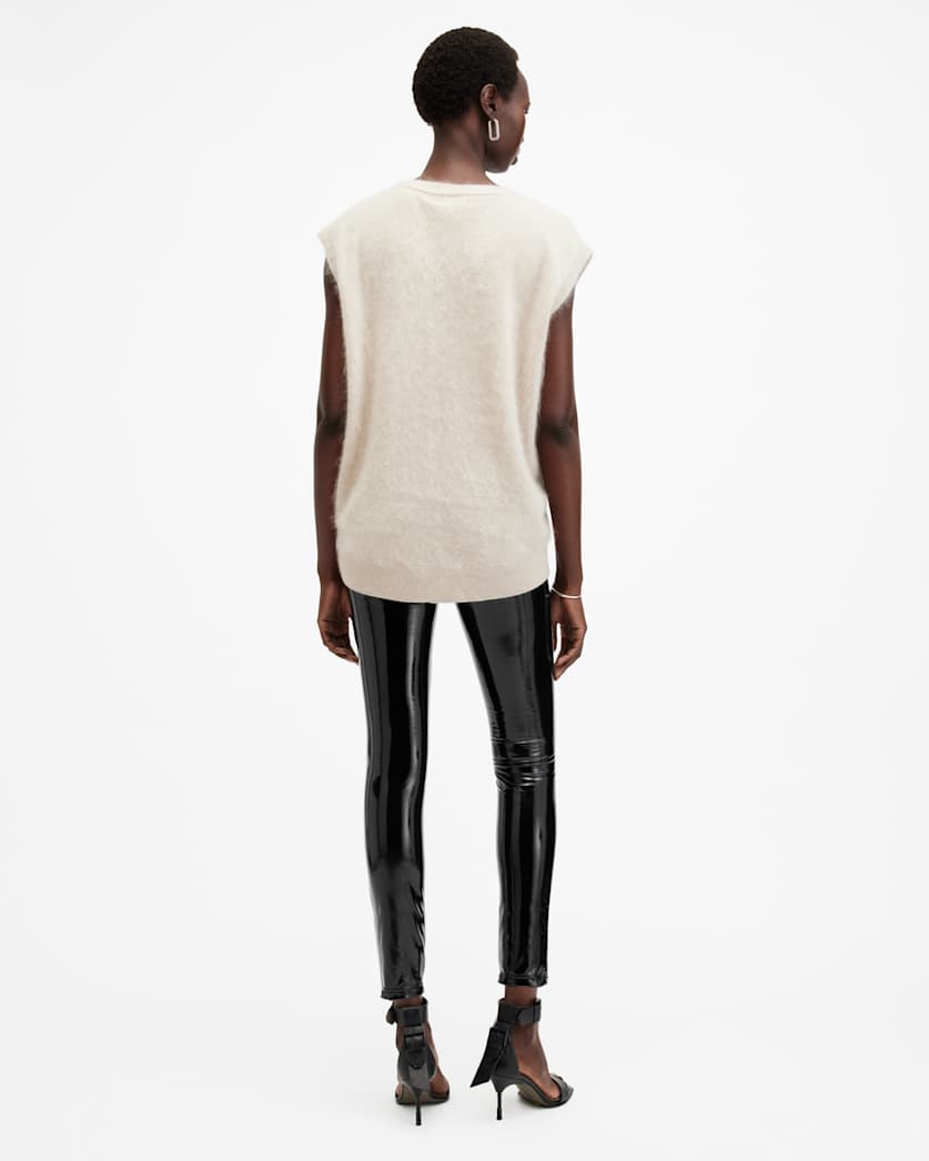 AllSaints Cora High Rise Shine Leggings Women's Black Women's