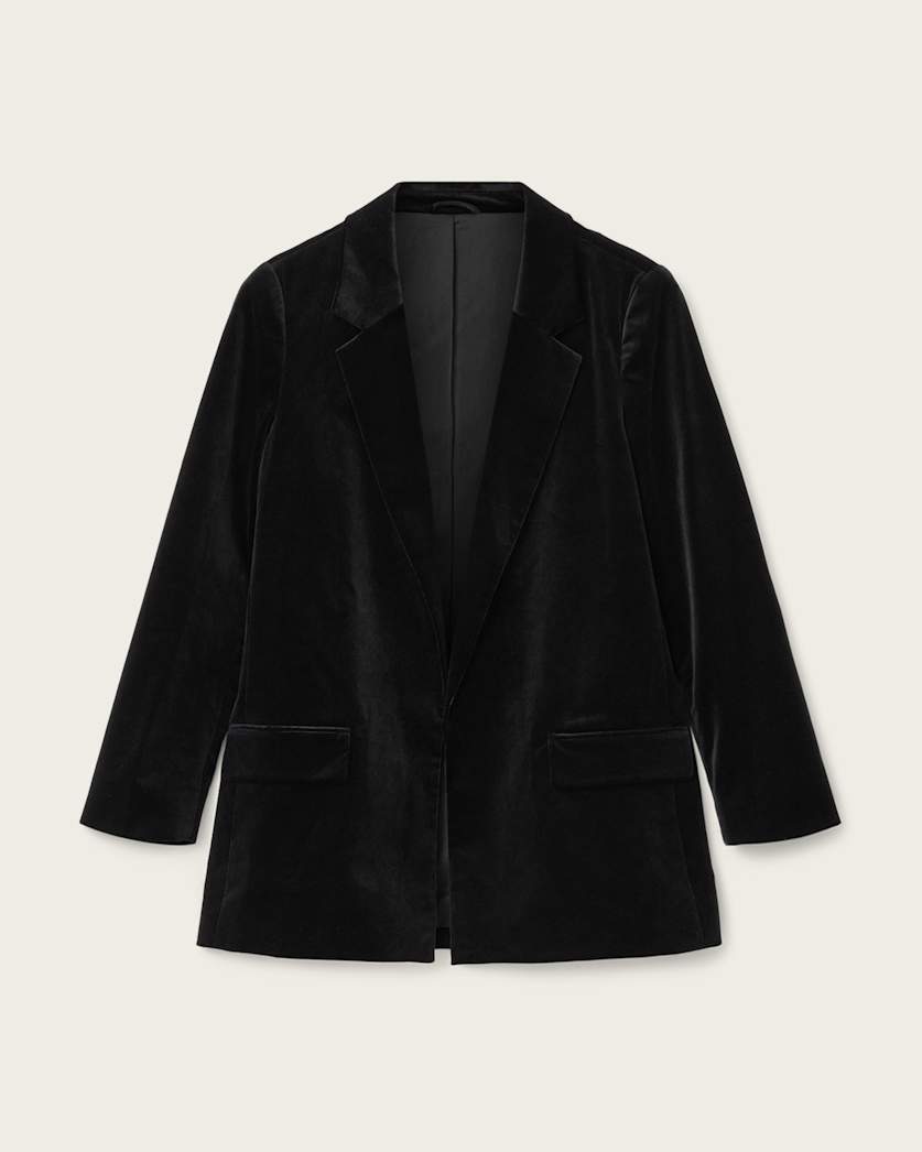AllSaints Aleida Velvet Blazer Women's Black Women's