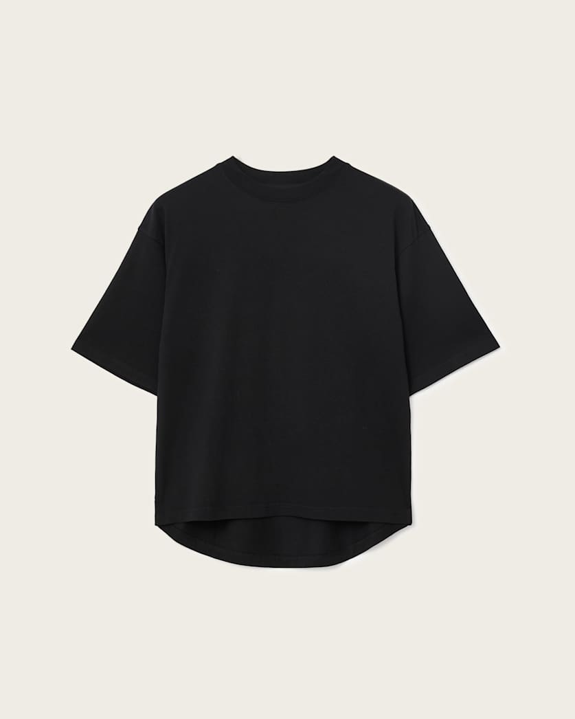 AllSaints Craneo Amelie Oversized T Shirt Women's Black Women's