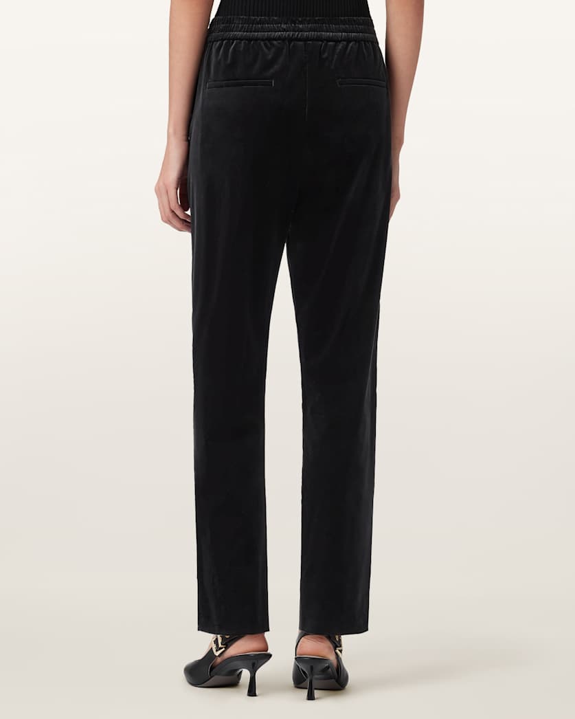 AllSaints Aleida Velvet Pants Women's Black Women's