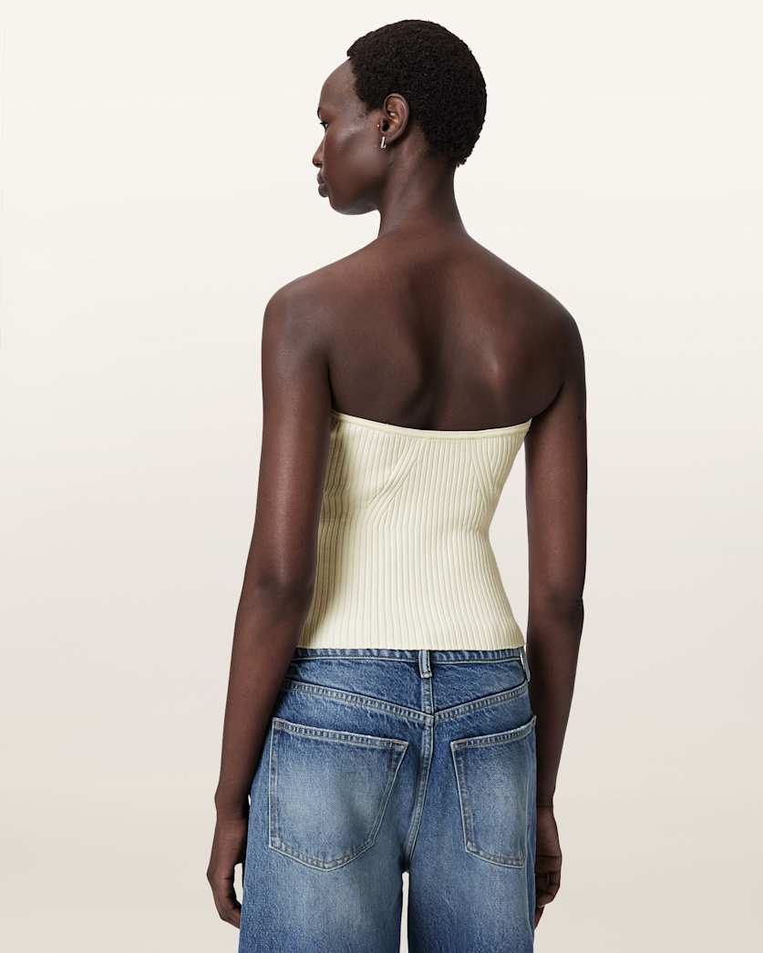 AllSaints Cruz Bandeau Slim Fit Top Women's Black Women's
