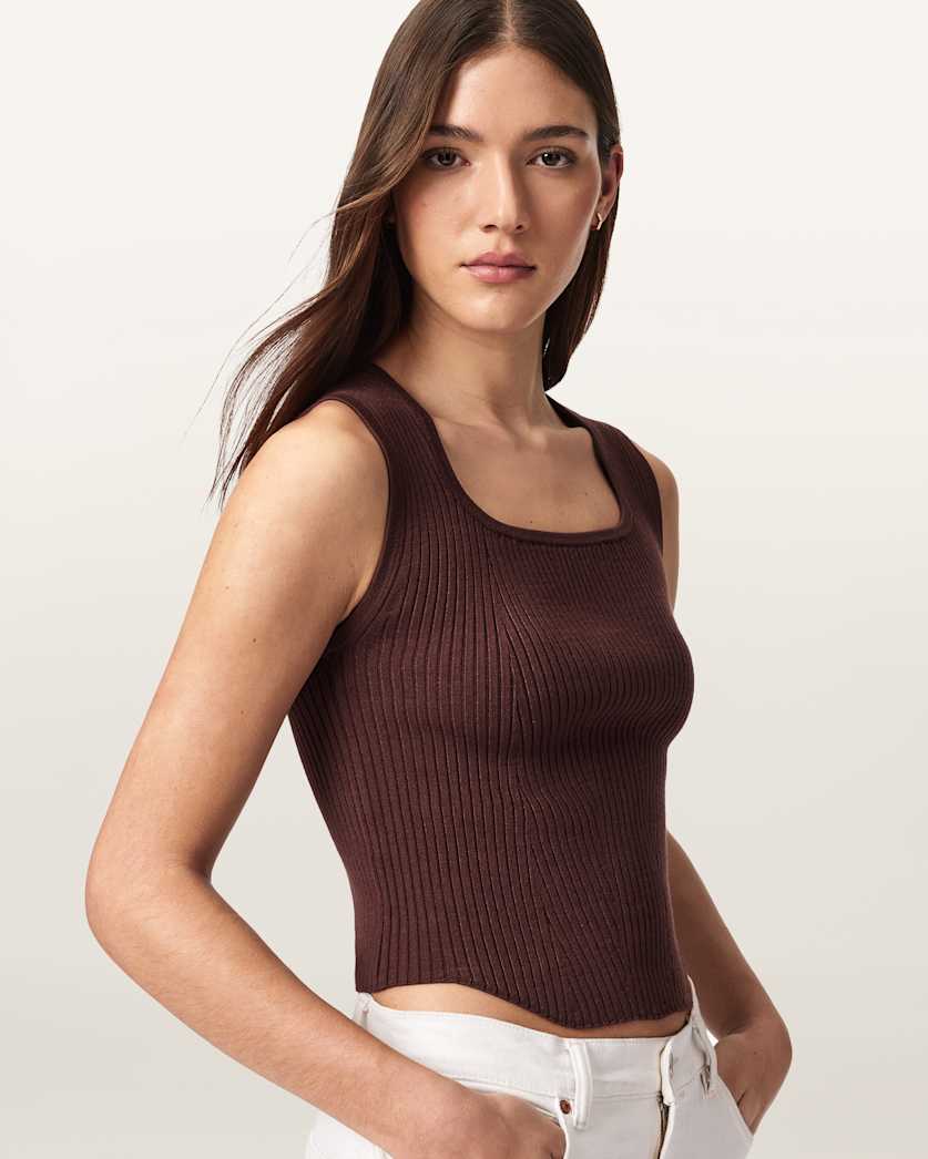 AllSaints Cruz Slim Fit Bodice Women's Burnt Umber Women's