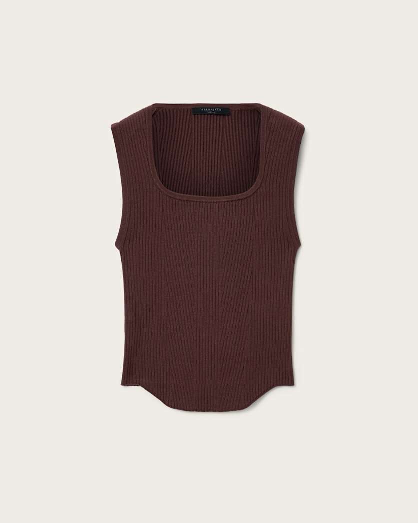 AllSaints Cruz Slim Fit Bodice Women's Burnt Umber Women's