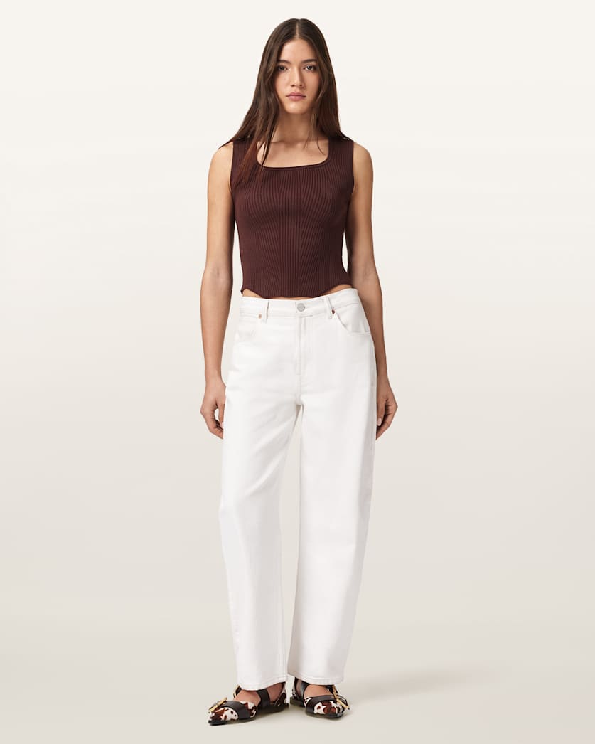 AllSaints Cruz Slim Fit Bodice Women's Burnt Umber Women's
