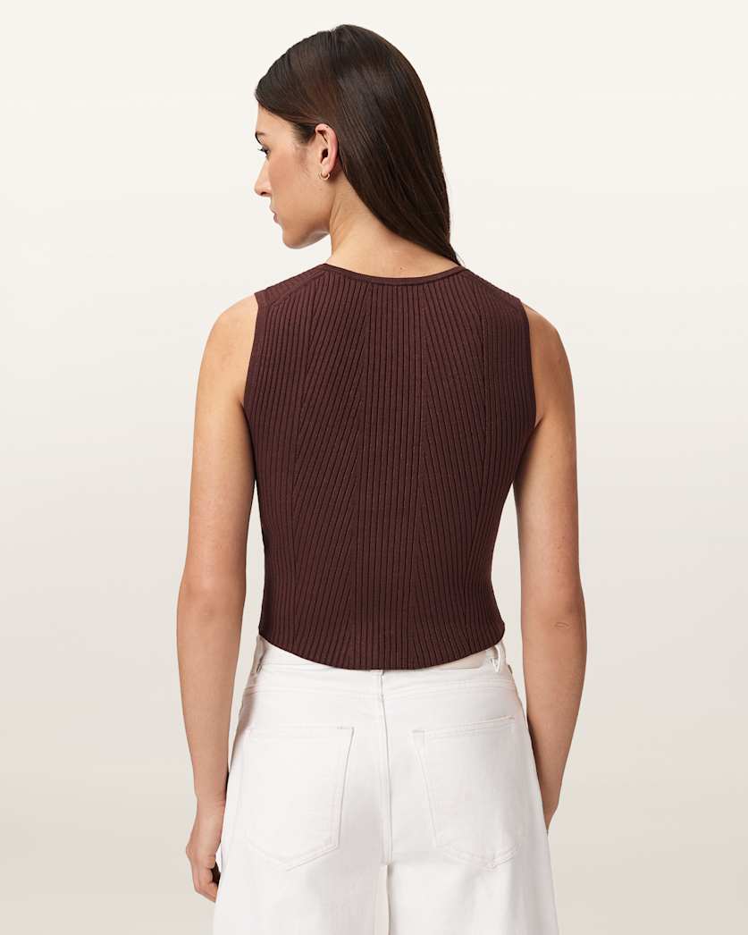 AllSaints Cruz Slim Fit Bodice Women's Burnt Umber Women's