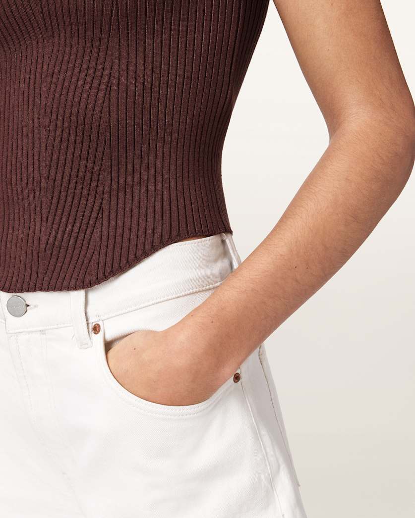 AllSaints Cruz Slim Fit Bodice Women's Burnt Umber Women's