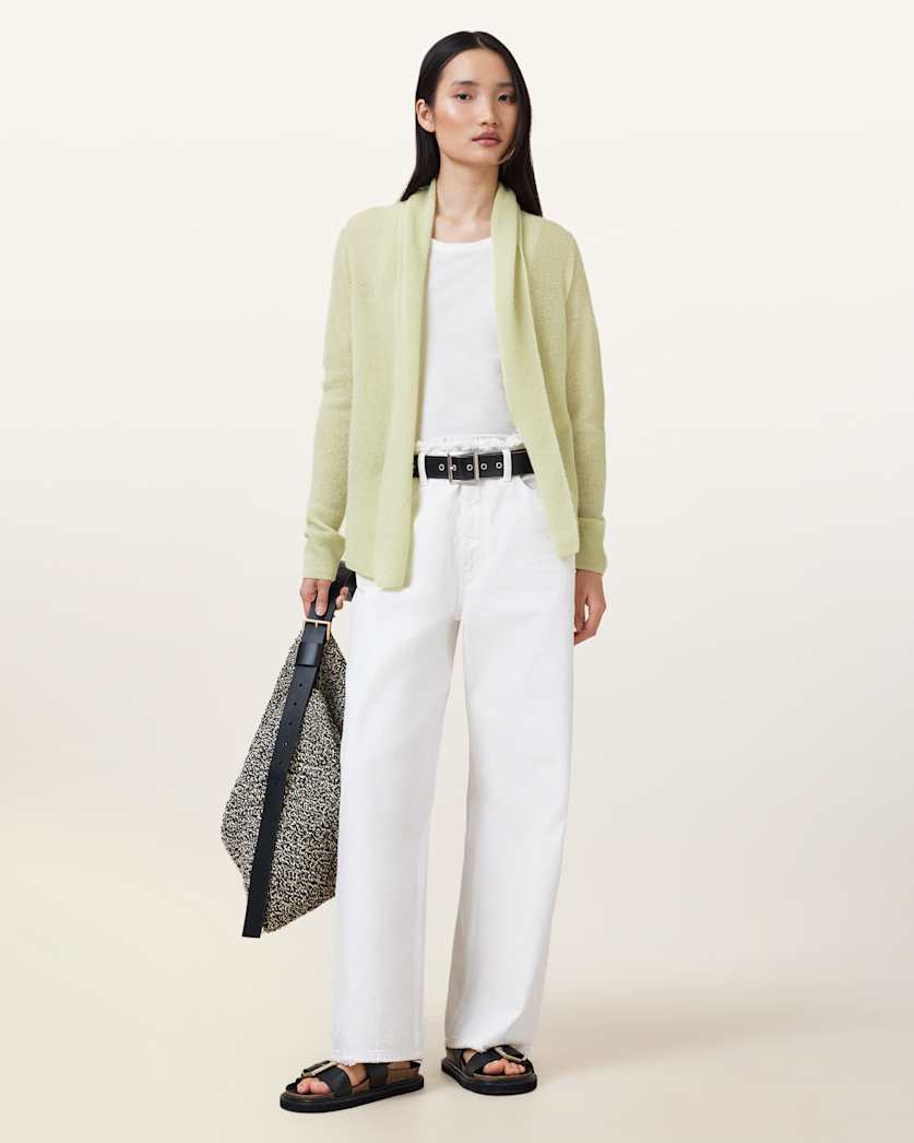 AllSaints Laina Knitted Cardigan Women's Chalk White Women's