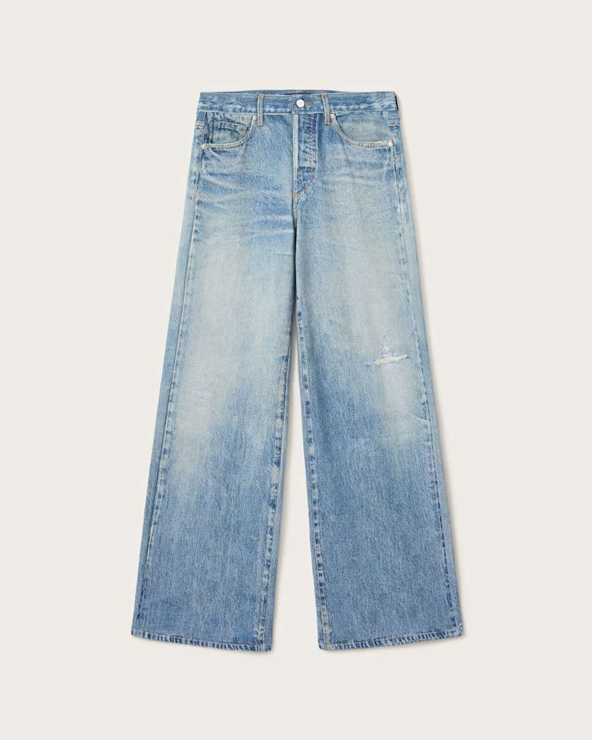 AllSaints Kai Terry Tencel Pants Women's Illusion Indigo Women's