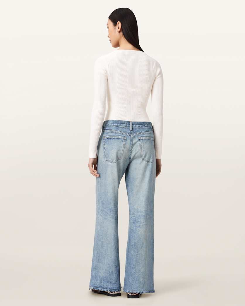 AllSaints Kai Terry Tencel Pants Women's Illusion Indigo Women's