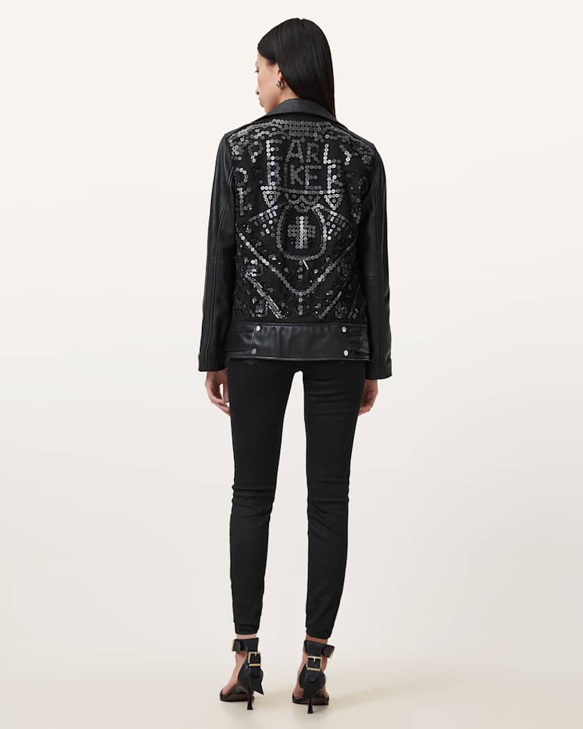 AllSaints Miller Size Me Stretch Denim Jeans Women's Black Women's