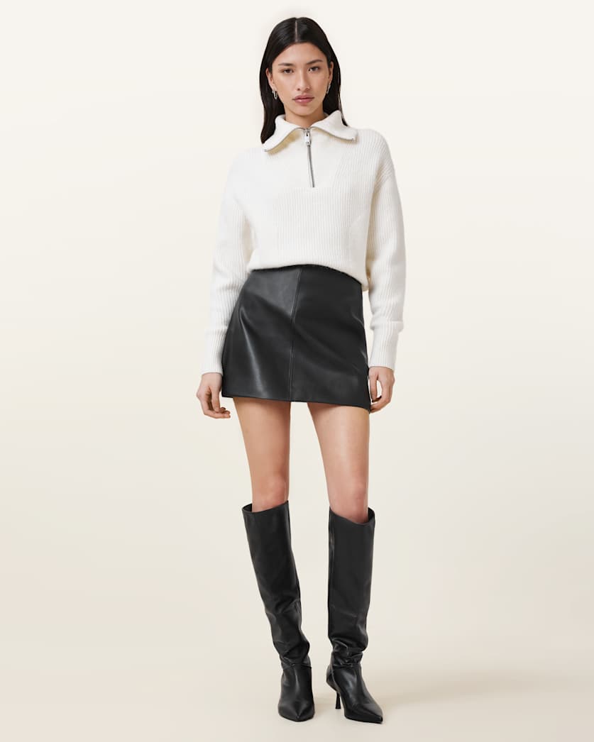 AllSaints Renai Desserto Mini Skirt Women's Black Women's