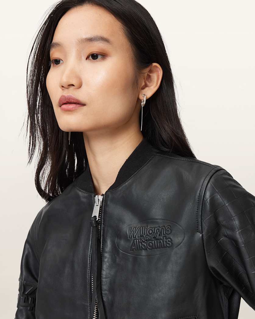 AllSaints Williams X Allsaints Orten Bomber Jacket Women's Black Women's