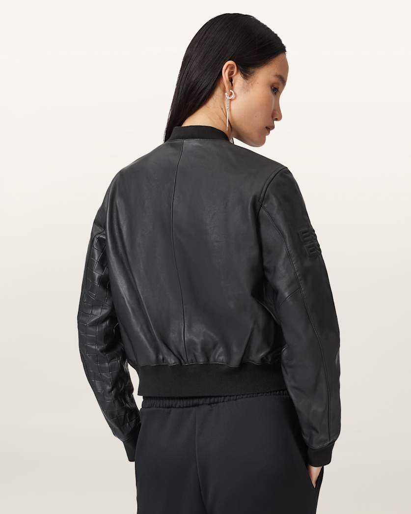 AllSaints Williams X Allsaints Orten Bomber Jacket Women's Black Women's