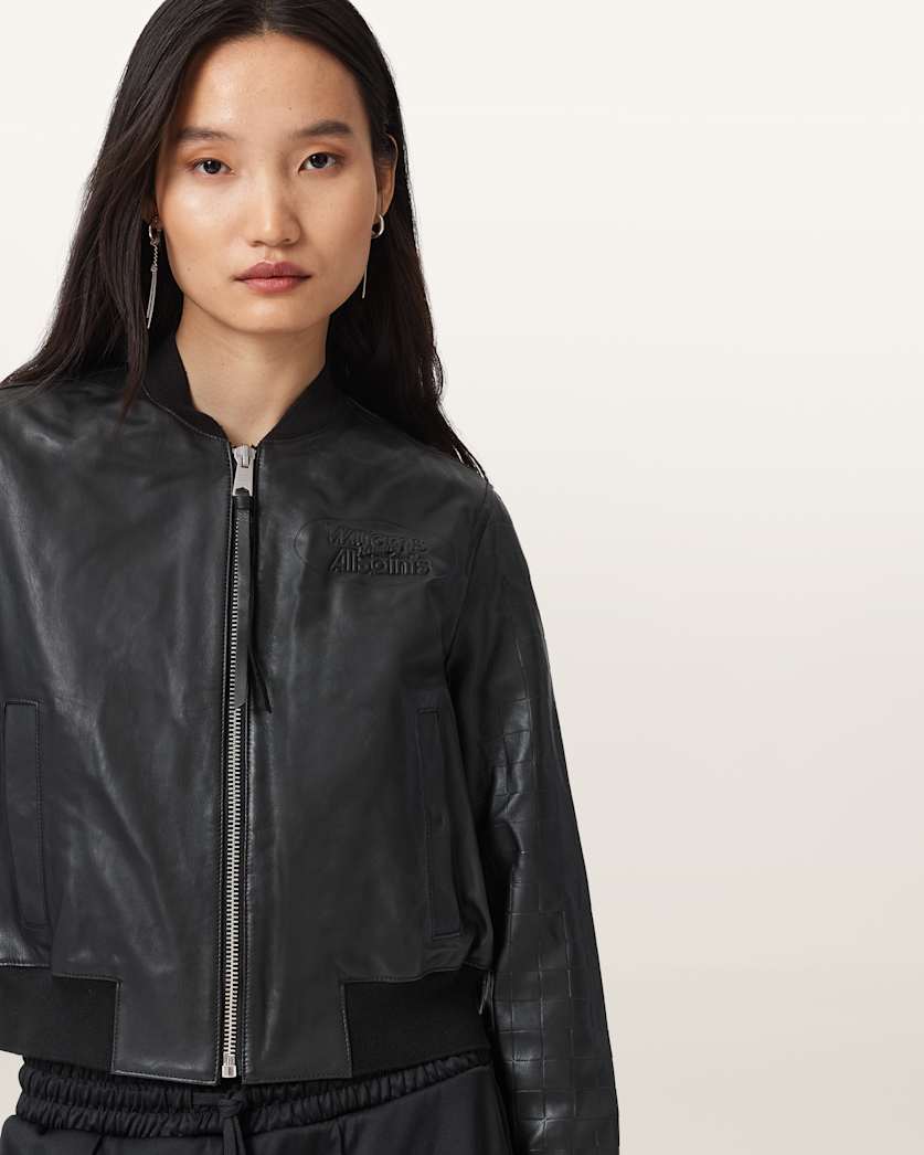 AllSaints Williams X Allsaints Orten Bomber Jacket Women's Black Women's