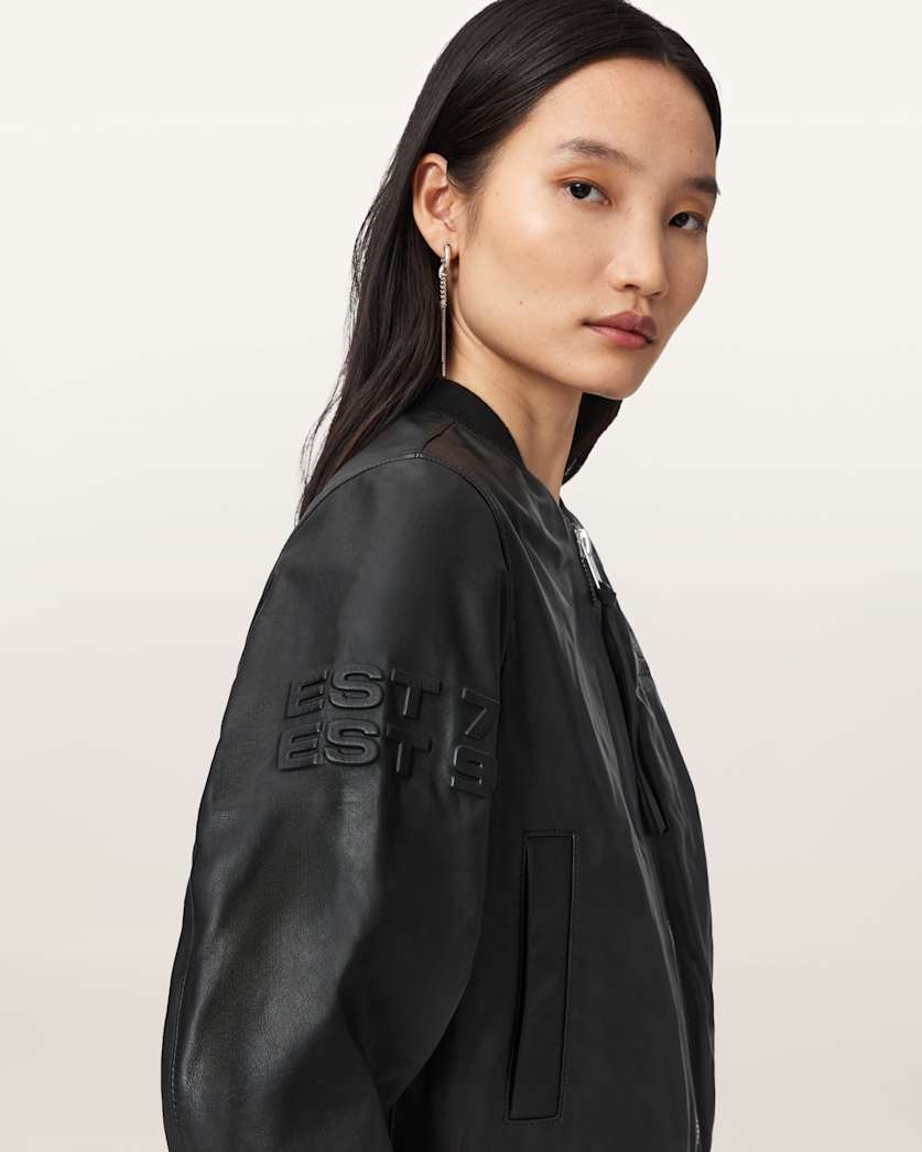 AllSaints Williams X Allsaints Orten Bomber Jacket Women's Black Women's