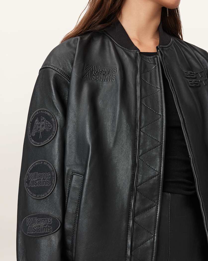 AllSaints Williams X Allsaints Belle Bomber Jacket Women's Black Women's