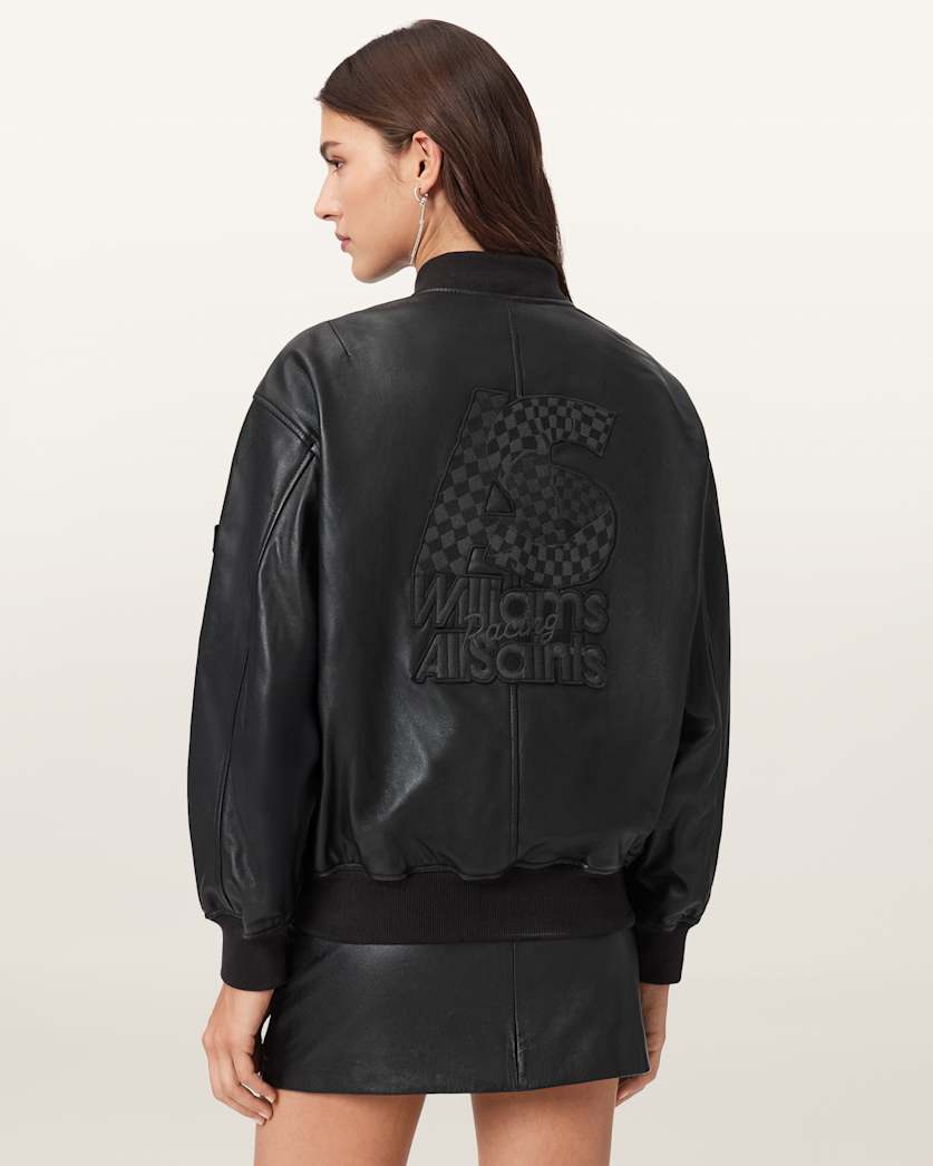 AllSaints Williams X Allsaints Belle Bomber Jacket Women's Black Women's