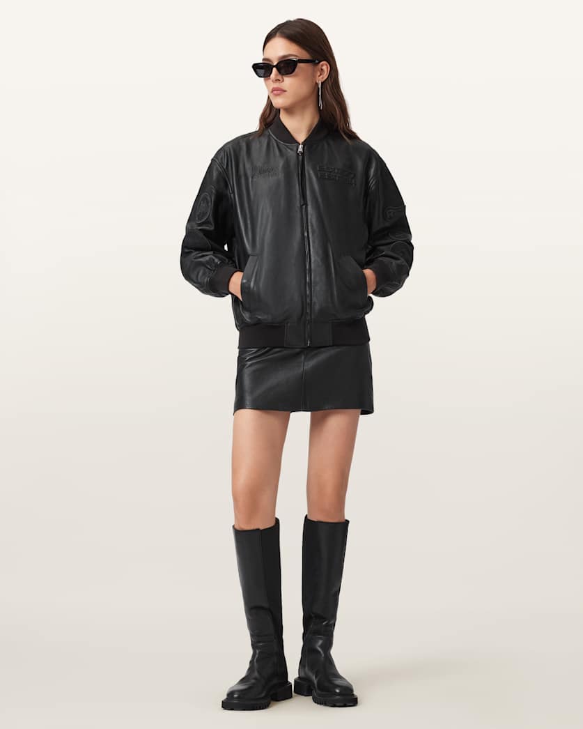AllSaints Williams X Allsaints Belle Bomber Jacket Women's Black Women's