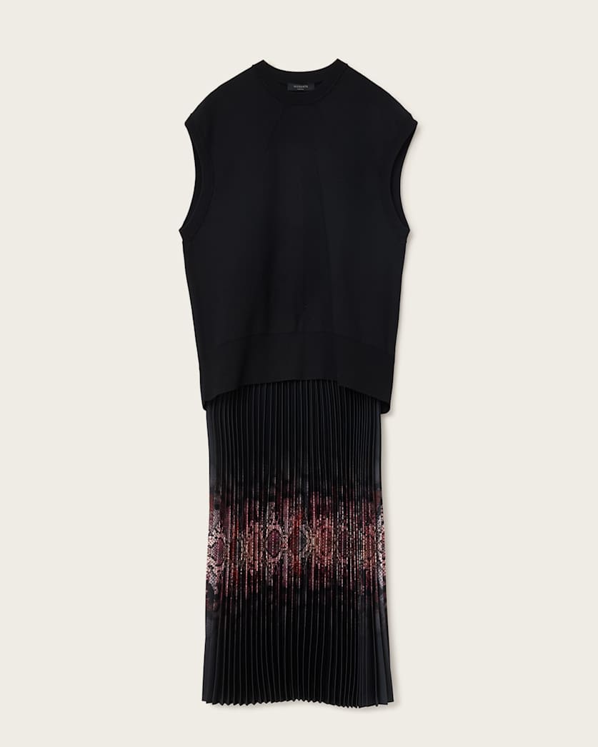 AllSaints Harley 2 In 1 Ophis Dress Women's Black Women's