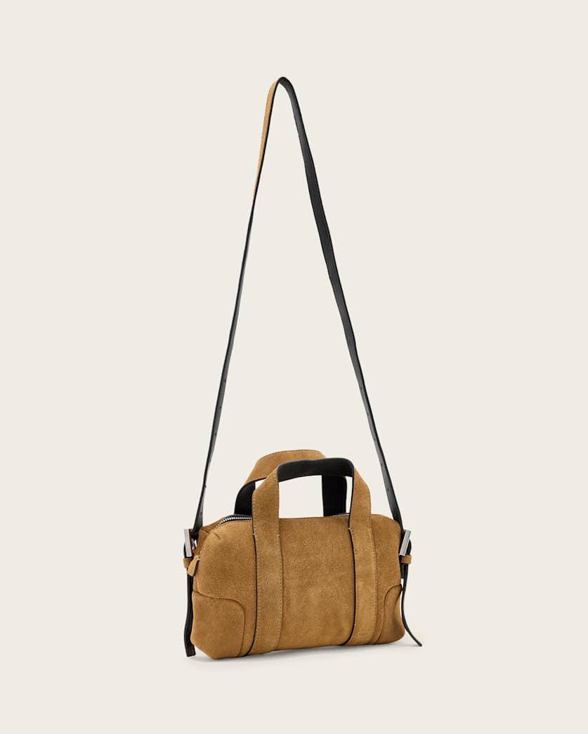 AllSaints Ares Compact Suede Crossbody Women's Biscuit Brown Women's