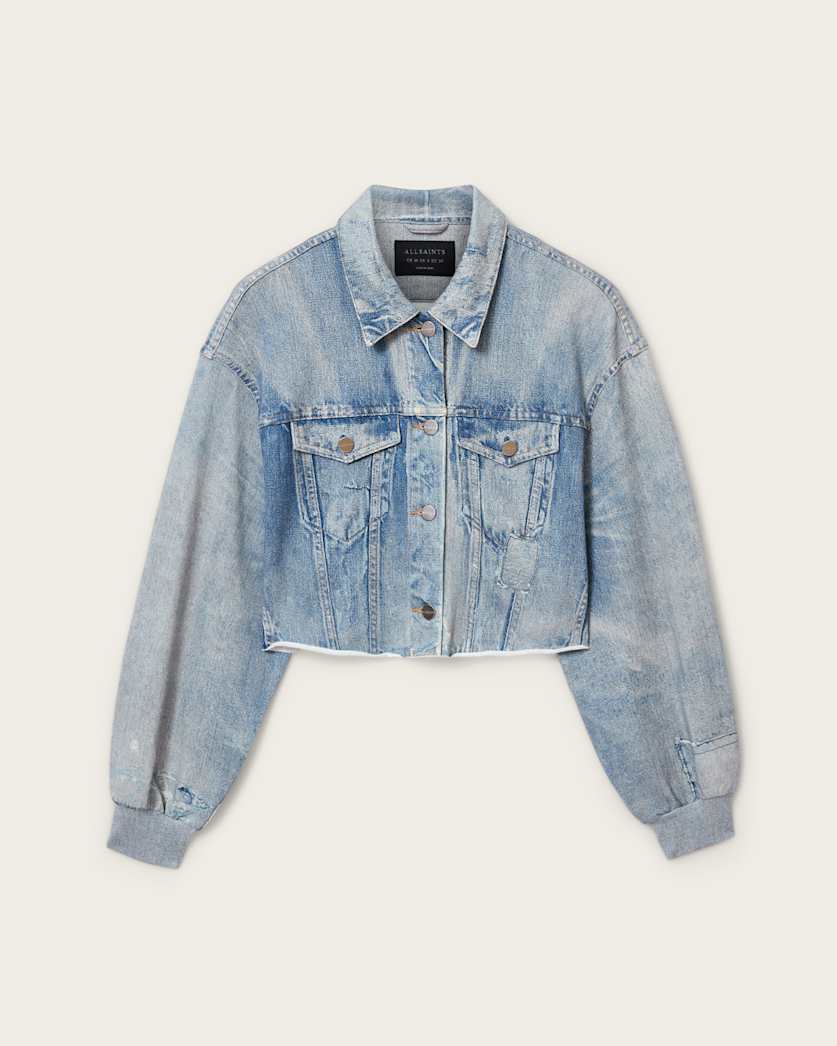 AllSaints Anders Terry Illusion Shacket Women's Illusion Indigo Women's