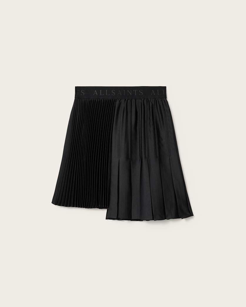 AllSaints Jax Asymmetric Mini Skirt Women's Bitter Brown Women's