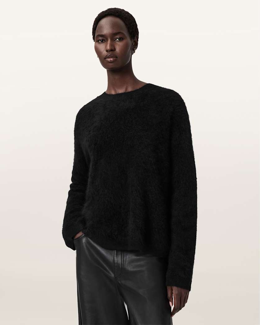 AllSaints Rebel Cashmere Sweater Women's Midnight Blue Women's