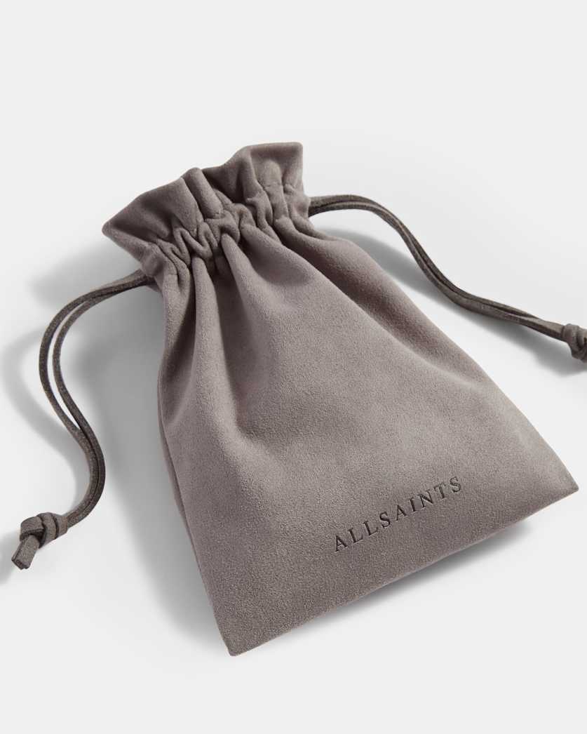 AllSaints Ria Mini Stud Sterling Silver Necklace Women's Warm Silver Women's