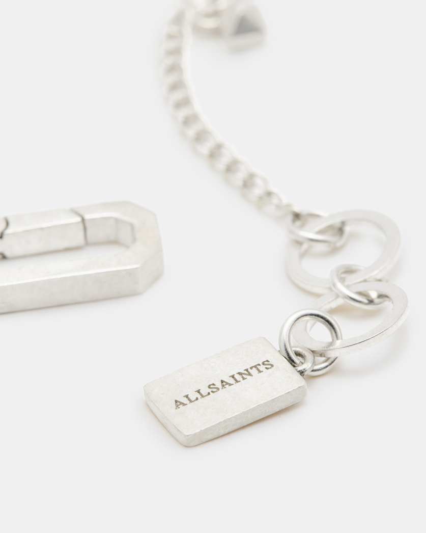 AllSaints Ria Mini Stud Sterling Silver Necklace Women's Warm Silver Women's