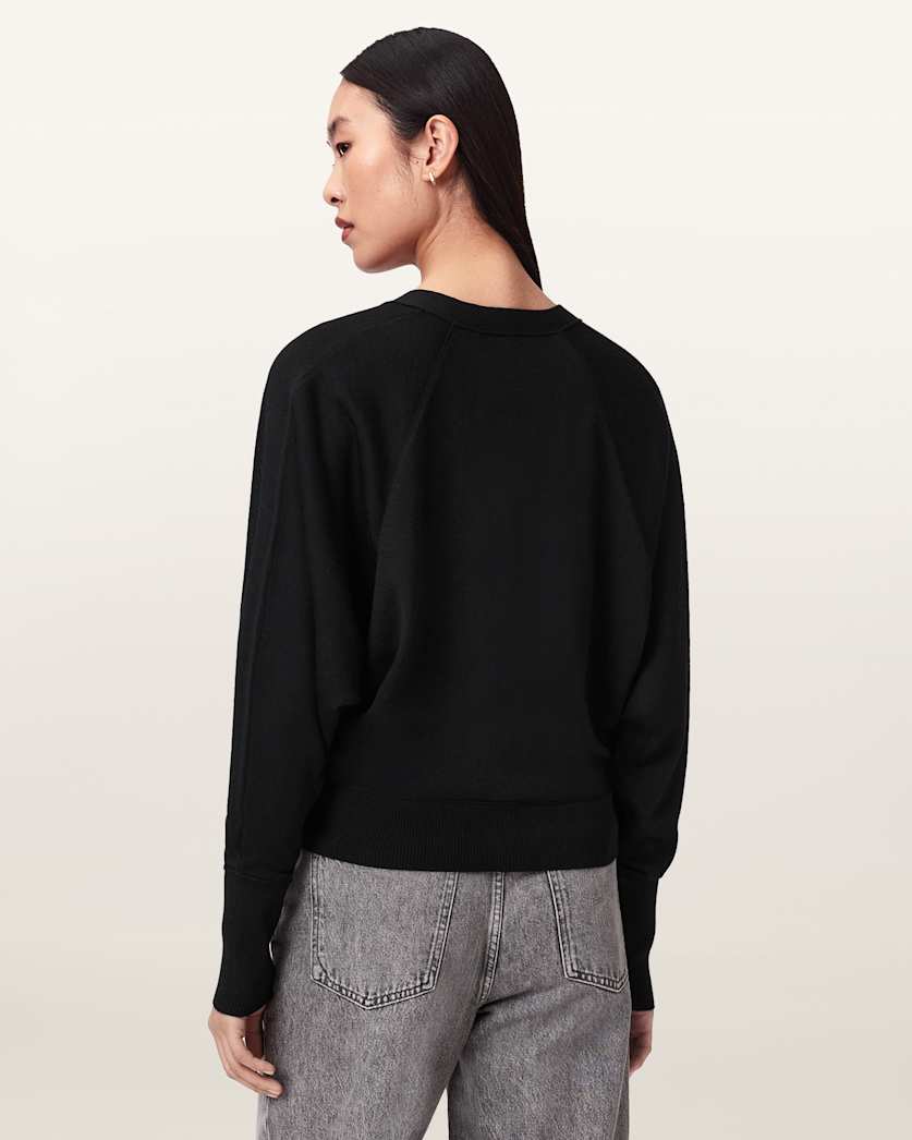 AllSaints Honor V Neck Merino Cardigan Women's Bottle Brown Women's