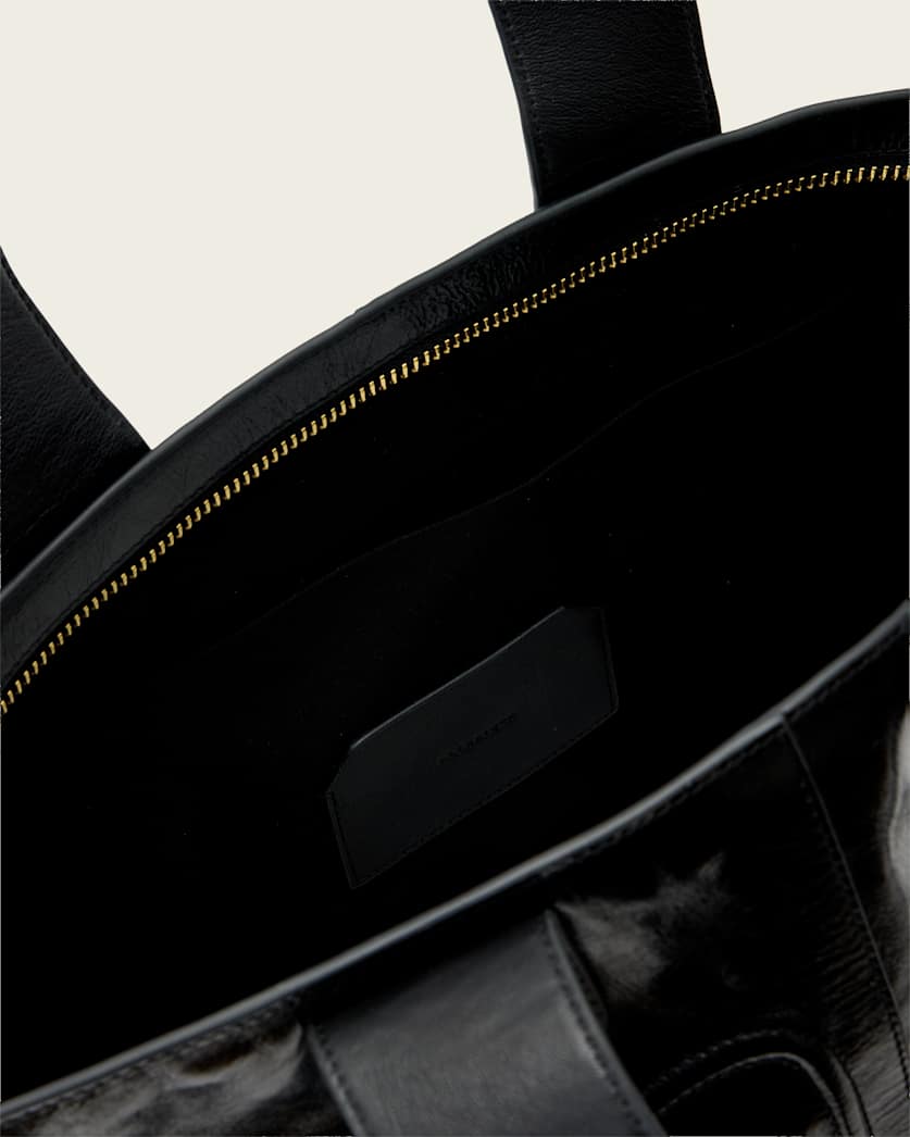 AllSaints Jean Rey Leather Tote Bag Women's Black Women's