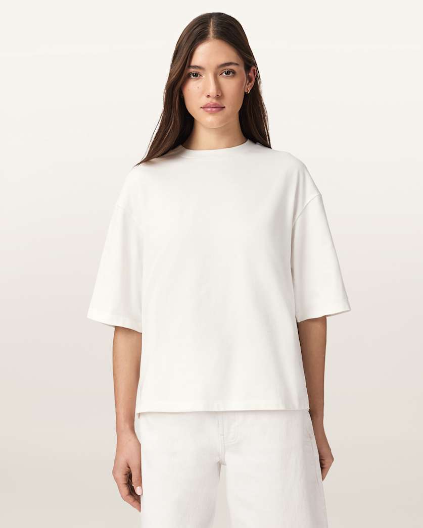 AllSaints Esme Amelie Oversized T Shirt Women's Black Women's