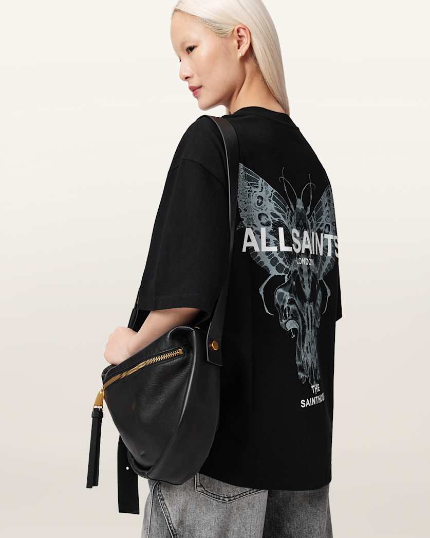 AllSaints Halis Oversized Amelie T Shirt Women's Sandy White Women's