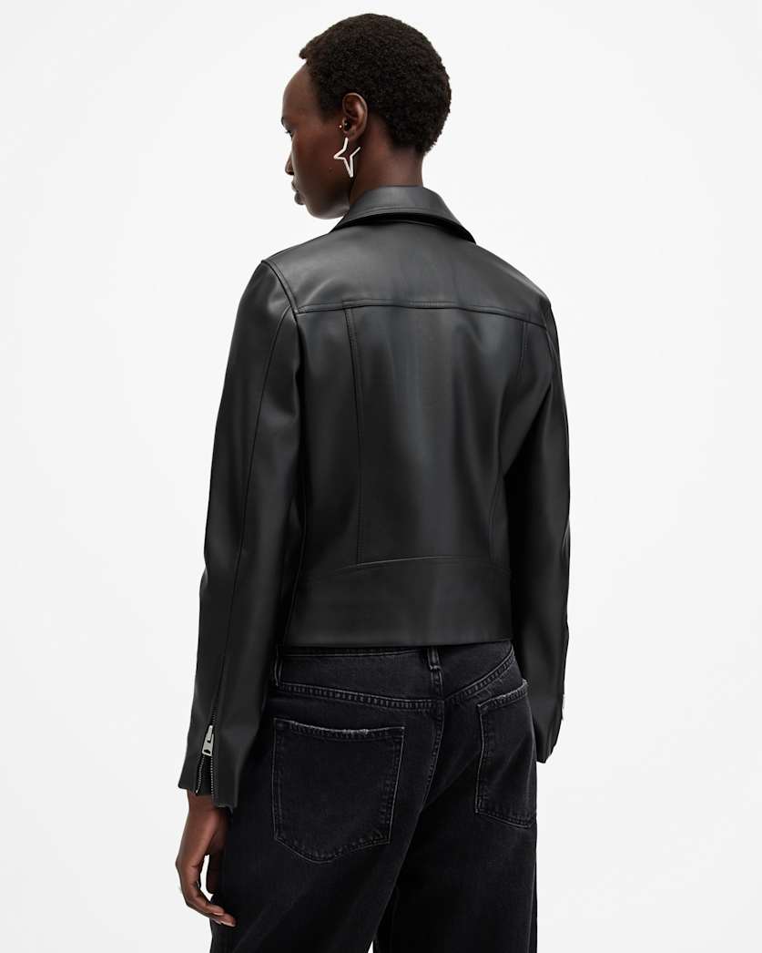 AllSaints Dalby Desserto Biker Jacket Women's Black Women's
