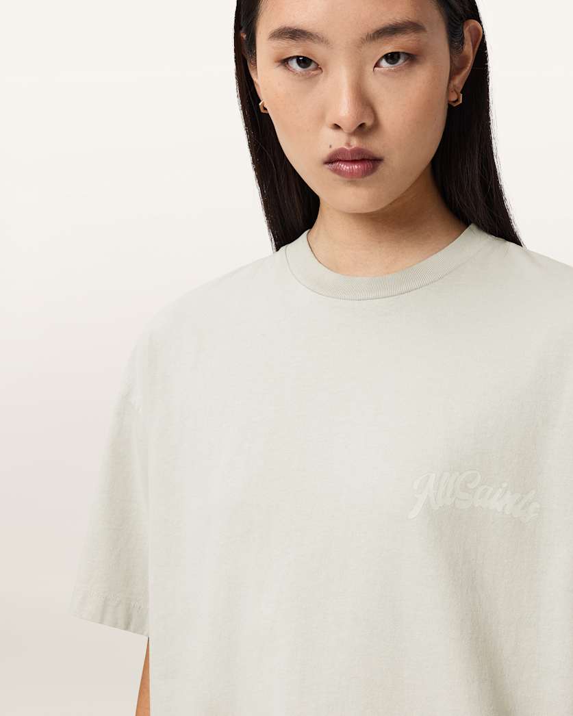 AllSaints Odyssey Etta Oversized T Shirt Women's Black Women's