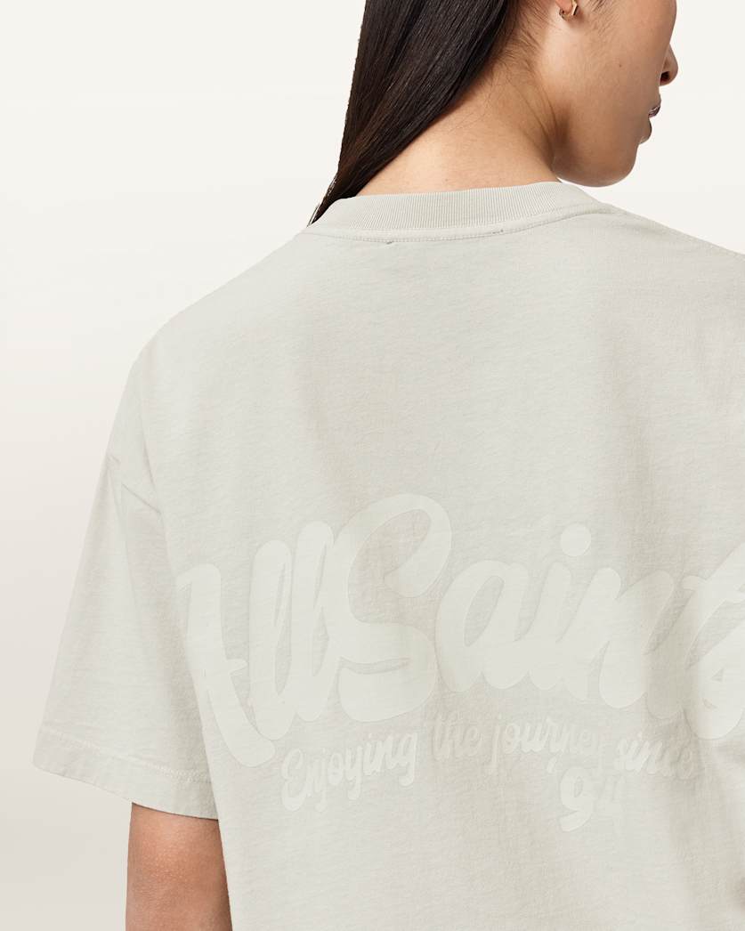 AllSaints Odyssey Etta Oversized T Shirt Women's Black Women's