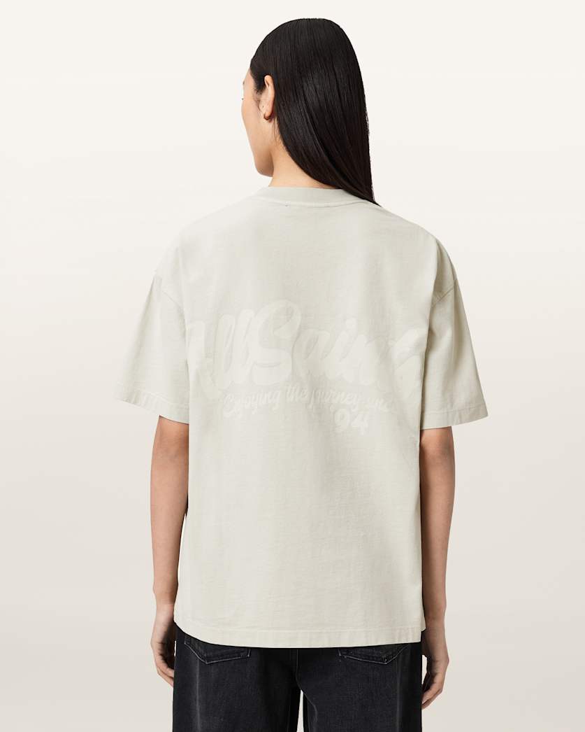 AllSaints Odyssey Etta Oversized T Shirt Women's Black Women's