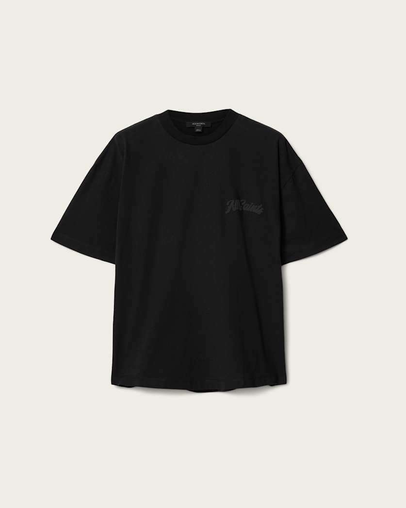 AllSaints Odyssey Etta Oversized T Shirt Women's Black Women's