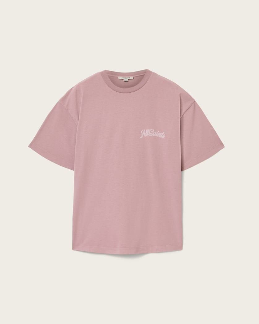 AllSaints Odyssey Etta Oversized T Shirt Women's Black Women's