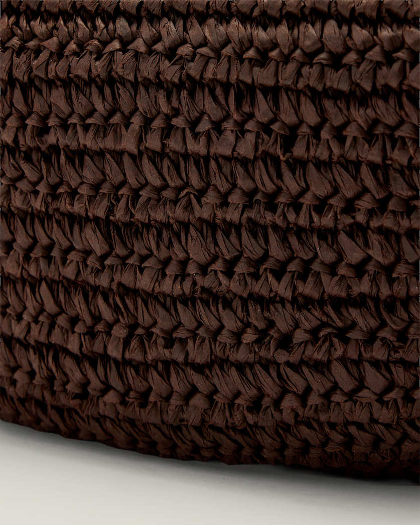 AllSaints Luna Micro Woven Bag Women's Cognac Brown Women's