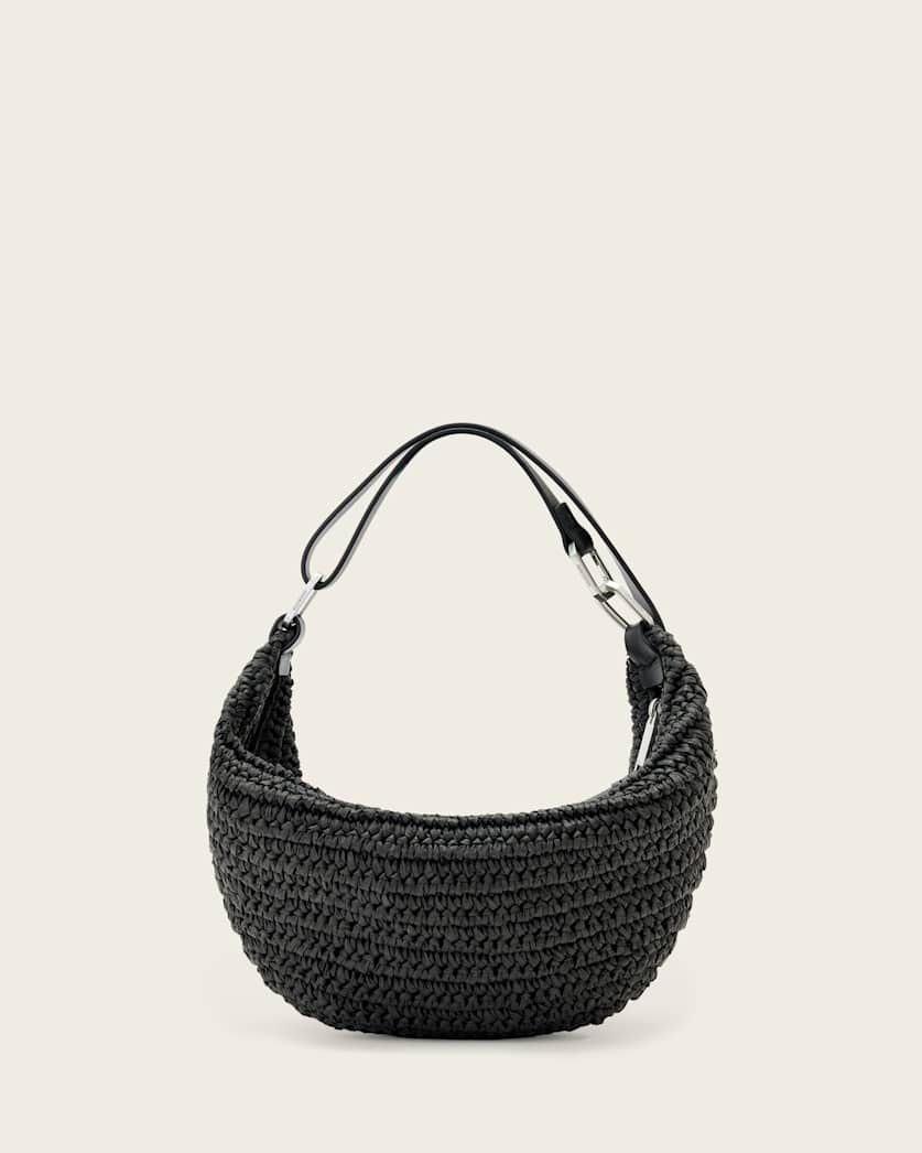 AllSaints Luna Micro Woven Bag Women's Black Women's