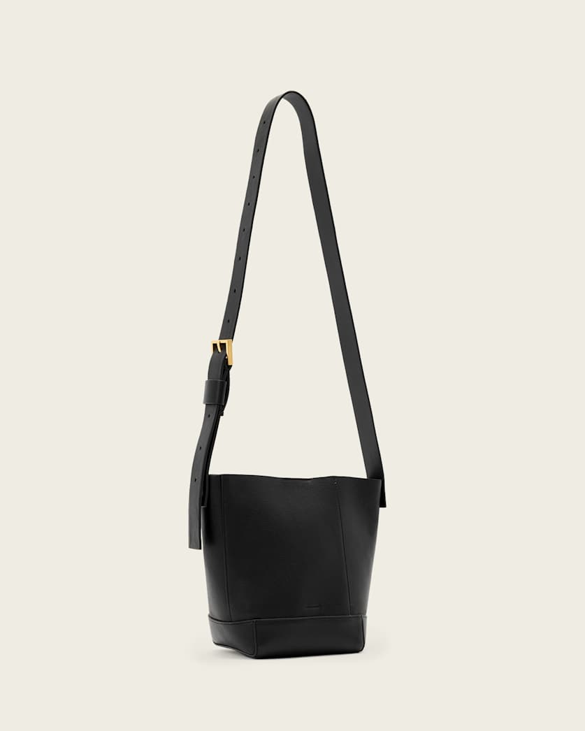AllSaints Alba Mini Leather Crossbody Bag Women's Black Women's